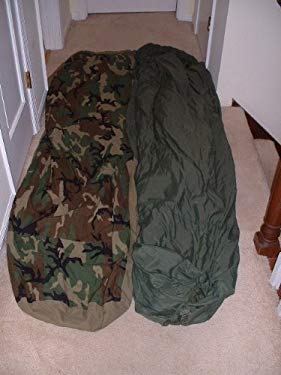US Military Warm Weather Sleep System: Patrol Sleeping Bag and Water Resistant Bivy Cover