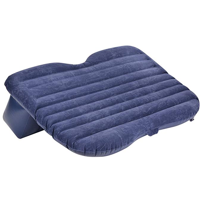 Outdoor Air Mattress Rest Pillow Inflatable Bed with Electrical Pump and Repair Glue for Univesal Cars[US STOCK]