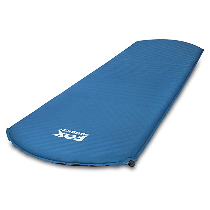Fox Outfitters Comfort Series Self Inflating Camp Pad - Perfect Foam Sleeping Pads for Camping, Backpacking, Hiking, Hammocks, Tents