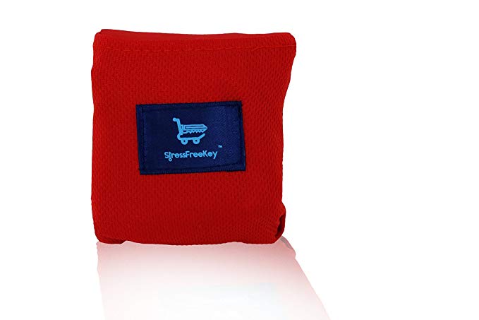Stress Free Key Pocket Blanket - XL 2.0 Travel Blanket Pocket Red, Black, Orange, Blue. Perfect for Camping, Hiking, Picnic, Travel, Beach - Beach Blanket - Picnic Blanket