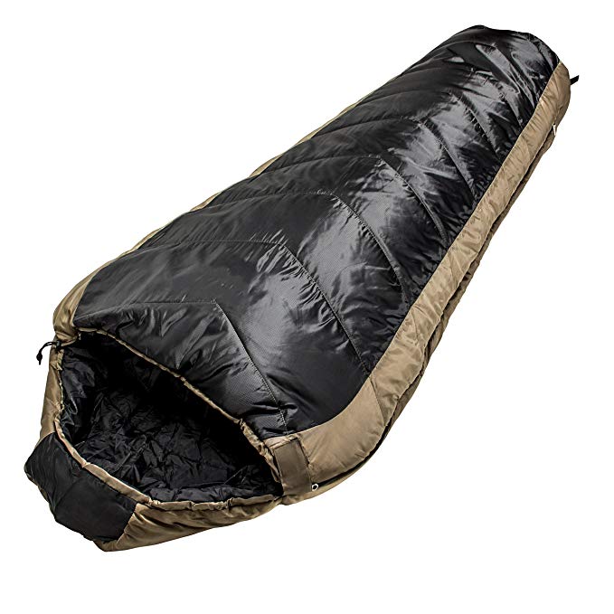 North Star Sports Sub-Zero black & Coyote Minus 15 W/Comp Stuff Sack Sleeping Bag