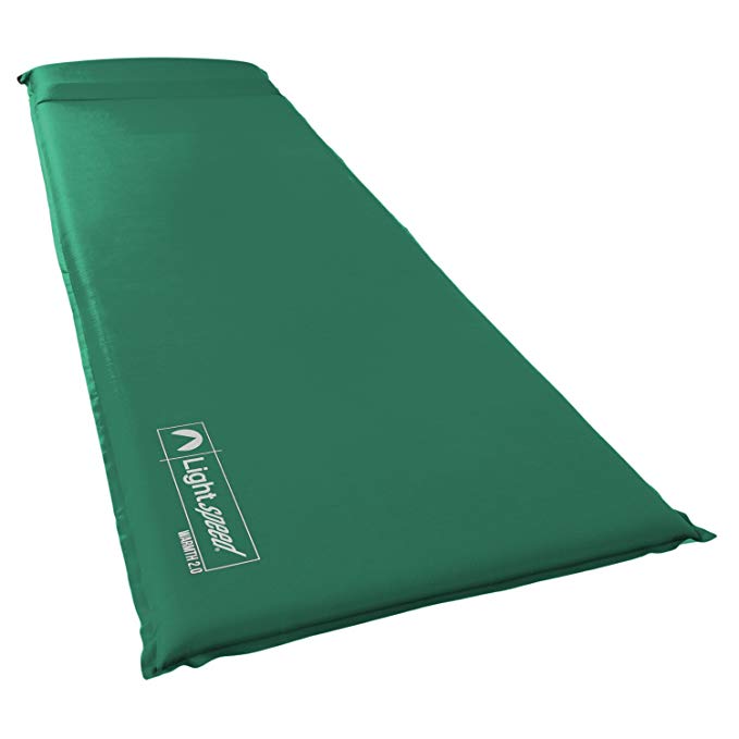 Lightspeed Outdoors PVC-Free Warmth Series Self Inflating Sleep Camp Pad