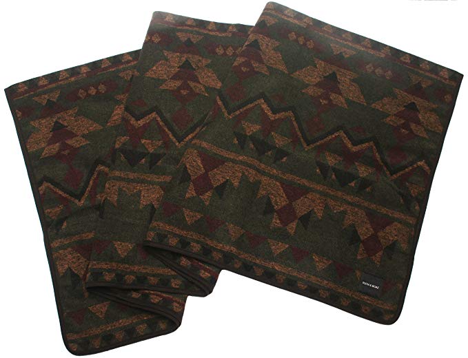 RUTH&BOAZ Outdoor Wool Blend Blanket Ethnic Inka Pattern(EF)