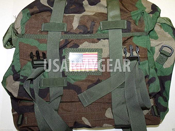 New US Army Military Genuine Military Issue GI Woodland Camo Waterproof Sleep System Carrier SSC Bag MOLLE MSS