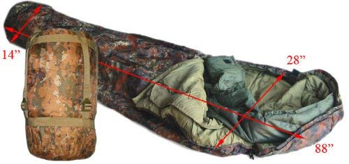 US Army Style Modular Sleeping Bag Blanket System--Od Digital