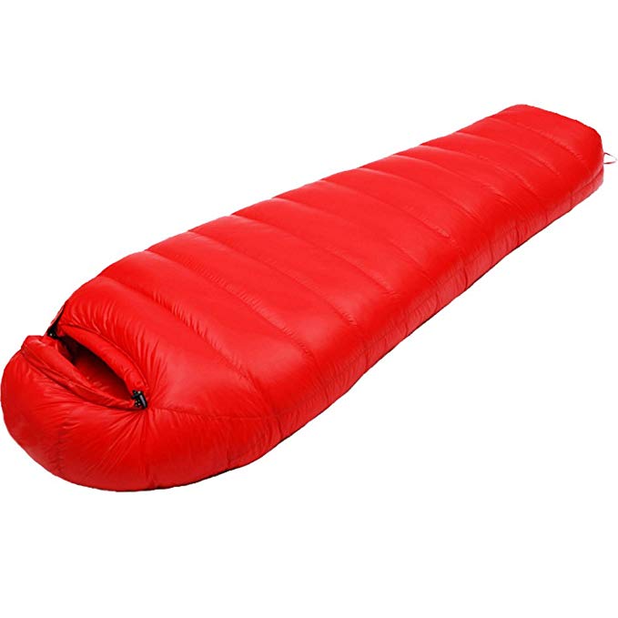 LOKEP Ultralight 15 - 50 Degree Down Sleeping Bag with Free Compression Sack,Inflatable pillow and moisture pad