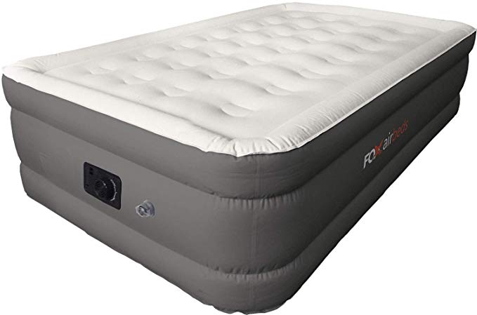 Best Inflatable Bed By Fox Airbeds - Plush High Rise Air Mattress in King, Queen, Full and Twin (Twin)