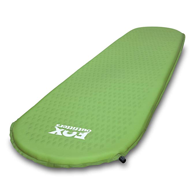 Fox Outfitters Ultralight Series Self Inflating Camp Pad - Perfect Foam Sleeping Pads for Camping, Backpacking, Hiking, Hammocks, Tents