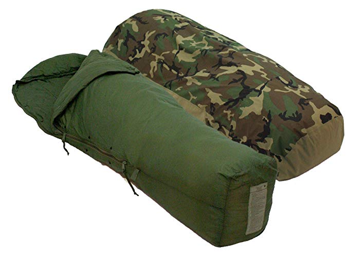 Military Issue Patrol Sleeping Bag and GoreTex Bivy Cover