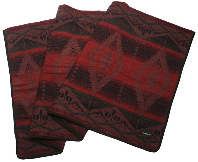 RUTH&BOAZ Outdoor Wool Blend Blanket Ethnic Inka Pattern(BCD)