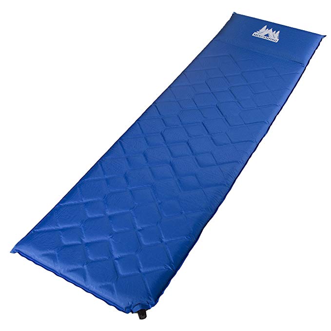 Self Inflating Sleeping Pad - High Insulation Foam Lightweight Camping Mattress for Backpacking and Hiking
