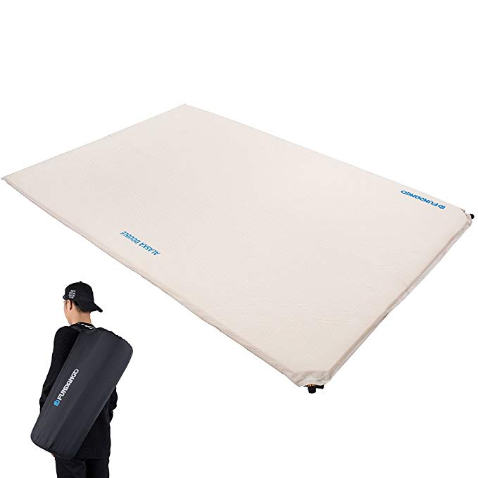 FUNDANGO Series Self-Inflating Pad Premium 2 Inch Thick Durable Comfort Foam Sleeping Pad Camping Mattress for Tent and Family Camping