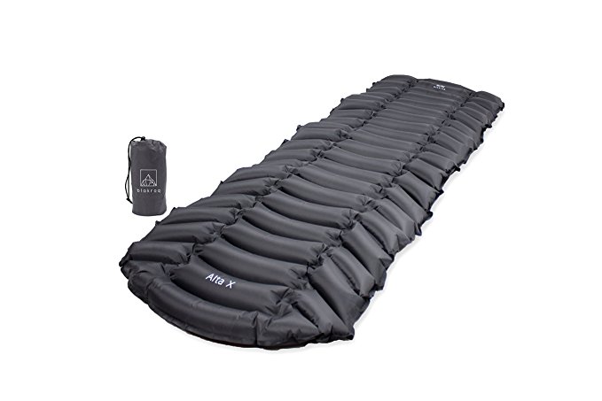 Blakroq Alta X - New Ultra Lightweight Sleeping Pad for Men and Women - Custom Designed Pads for Outdoor Sleep, Hiking, Backpacking, and Camping - Fast Inflating, Portable, Compact, and Comfortable